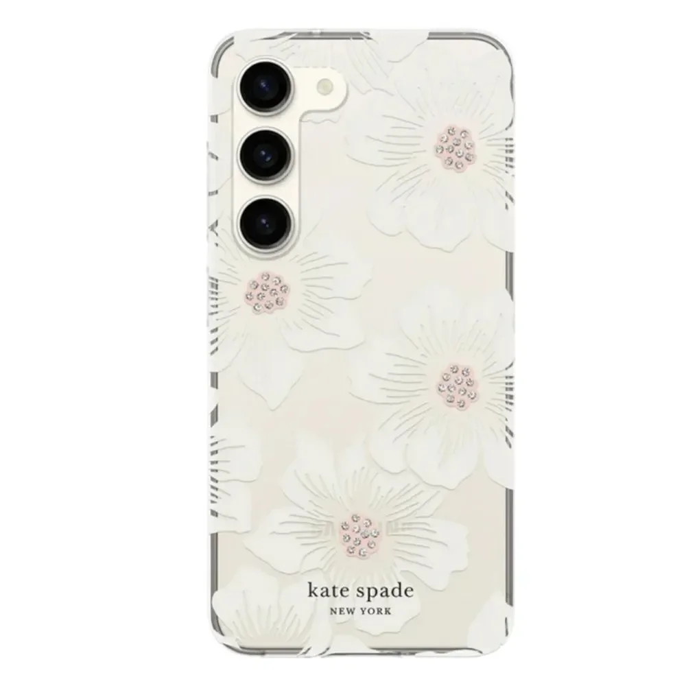 Kate Spade Protective Hardshell Case Hollyhock Floral For Samsung Galaxy S23 NWT